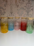 16oz Glass Ombre Tumbler with Wrap
