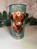 Highland Cow Stainless Steel Tumbler