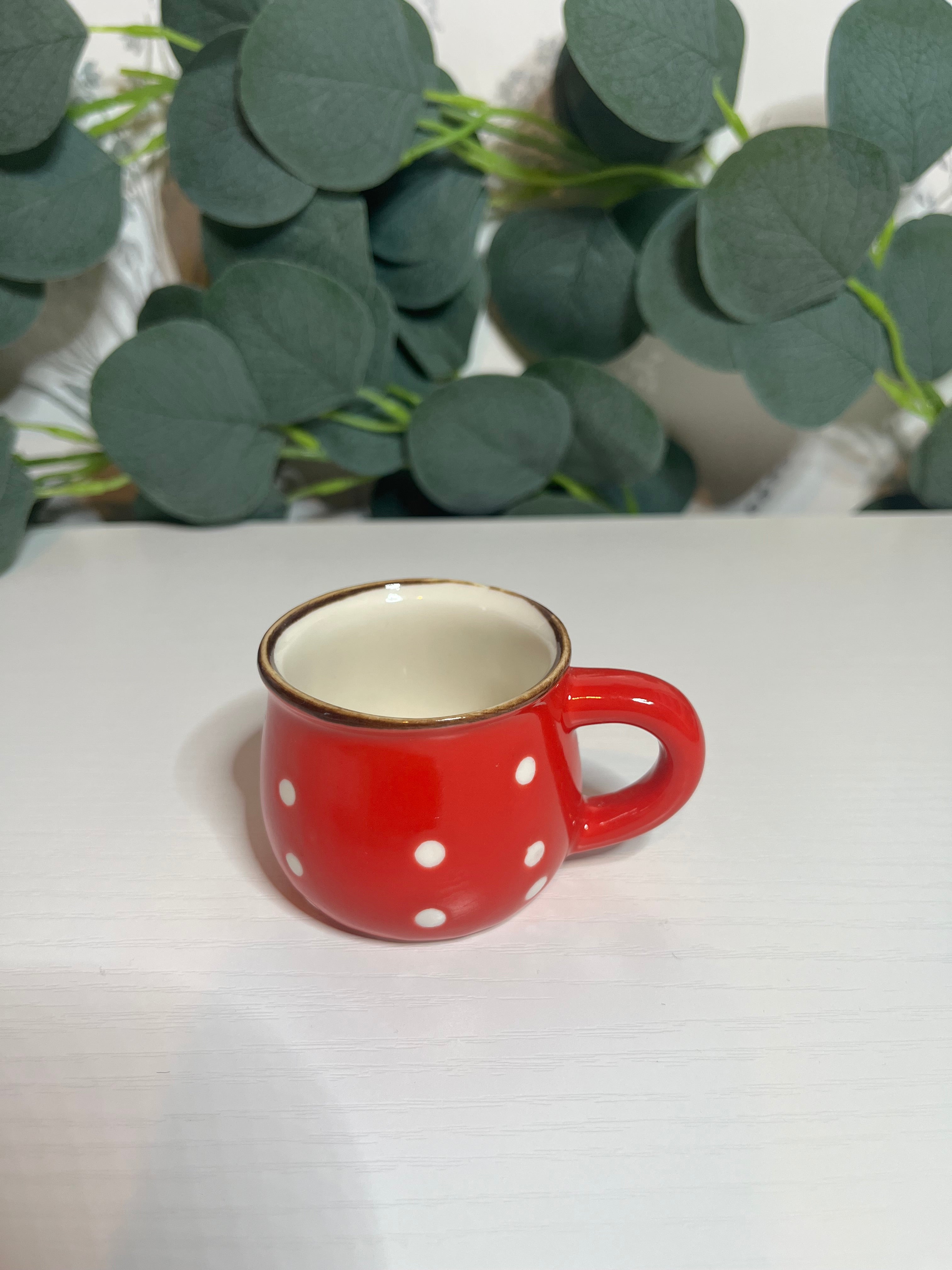 Espresso Shot Vintage Polka Dot Cup