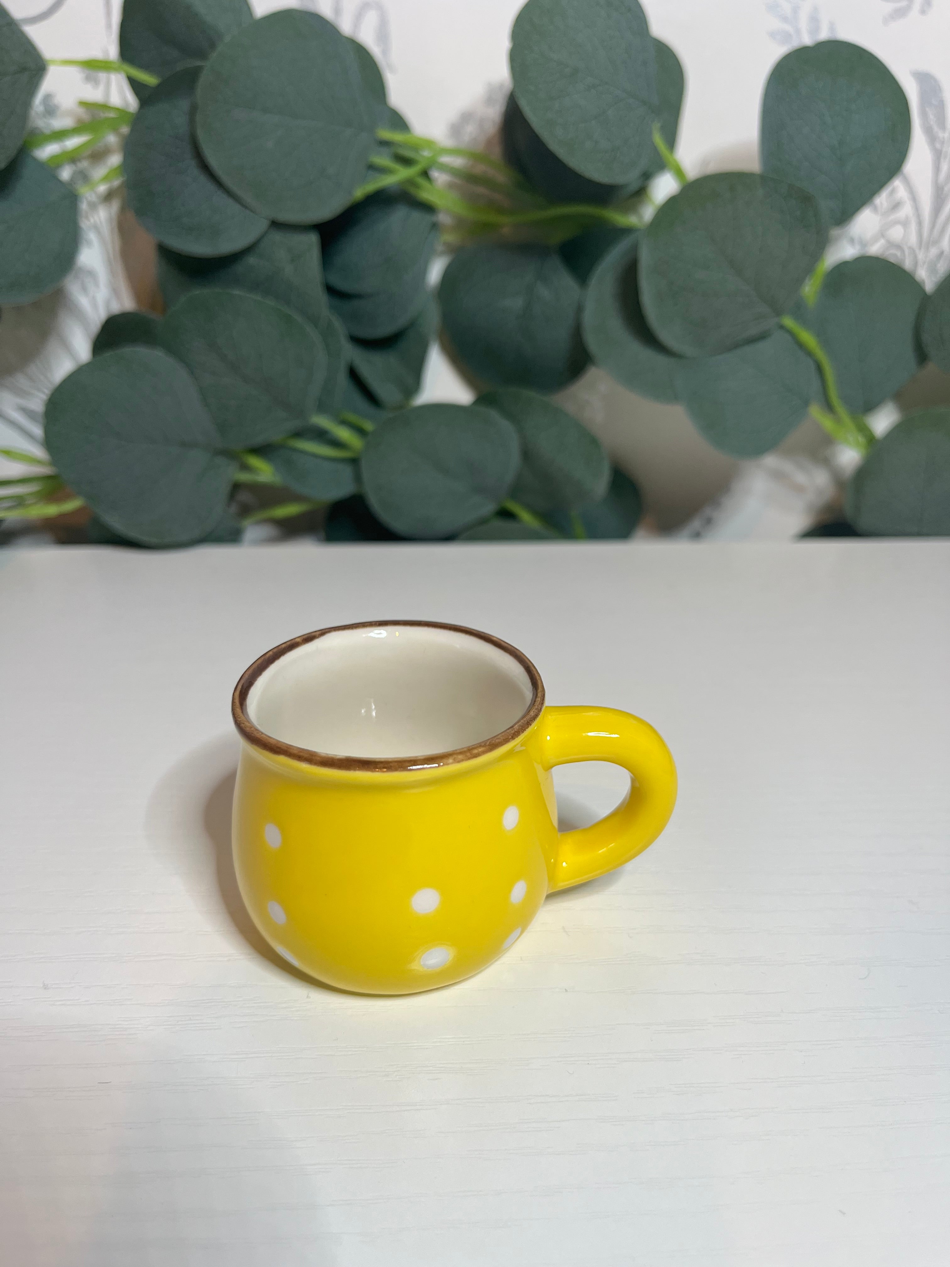 Espresso Shot Vintage Polka Dot Cup