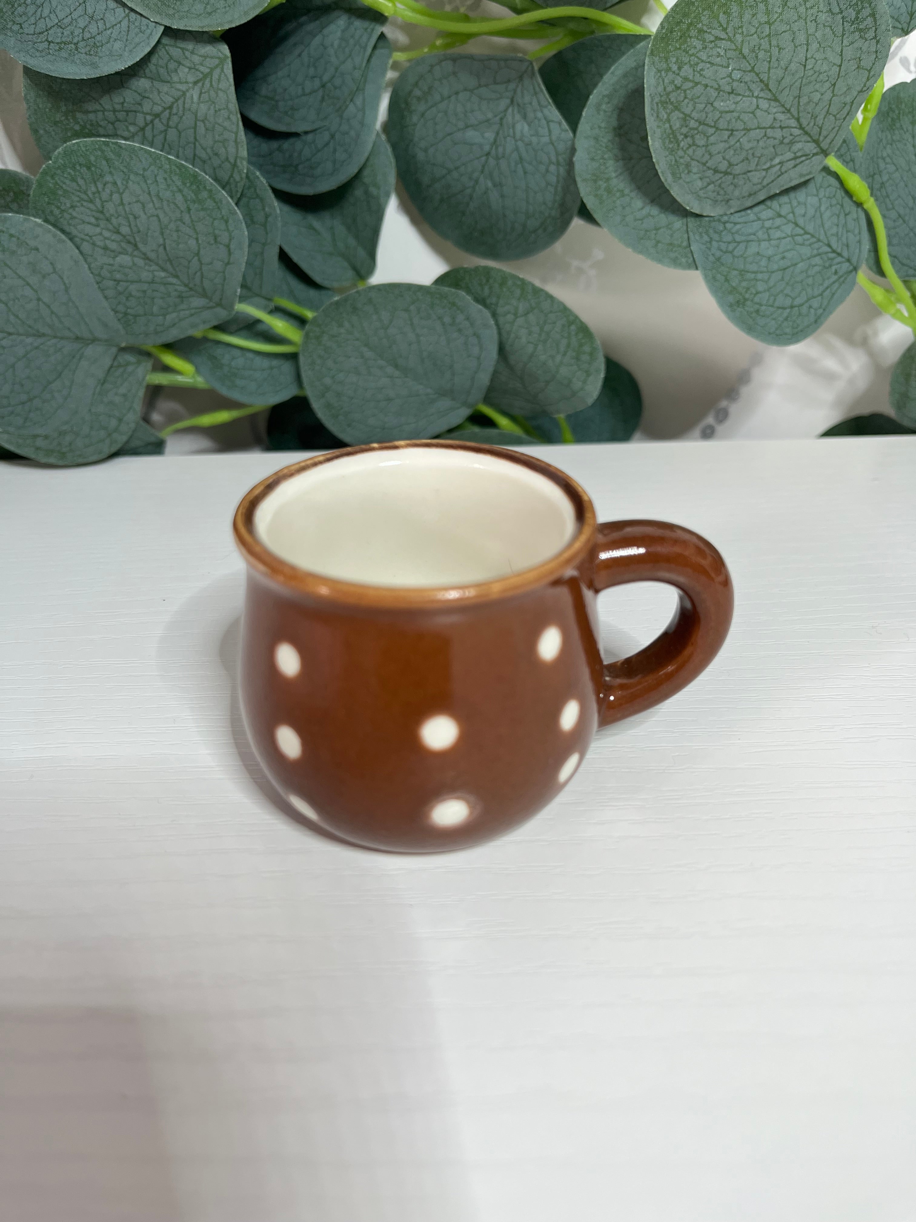 Espresso Shot Vintage Polka Dot Cup