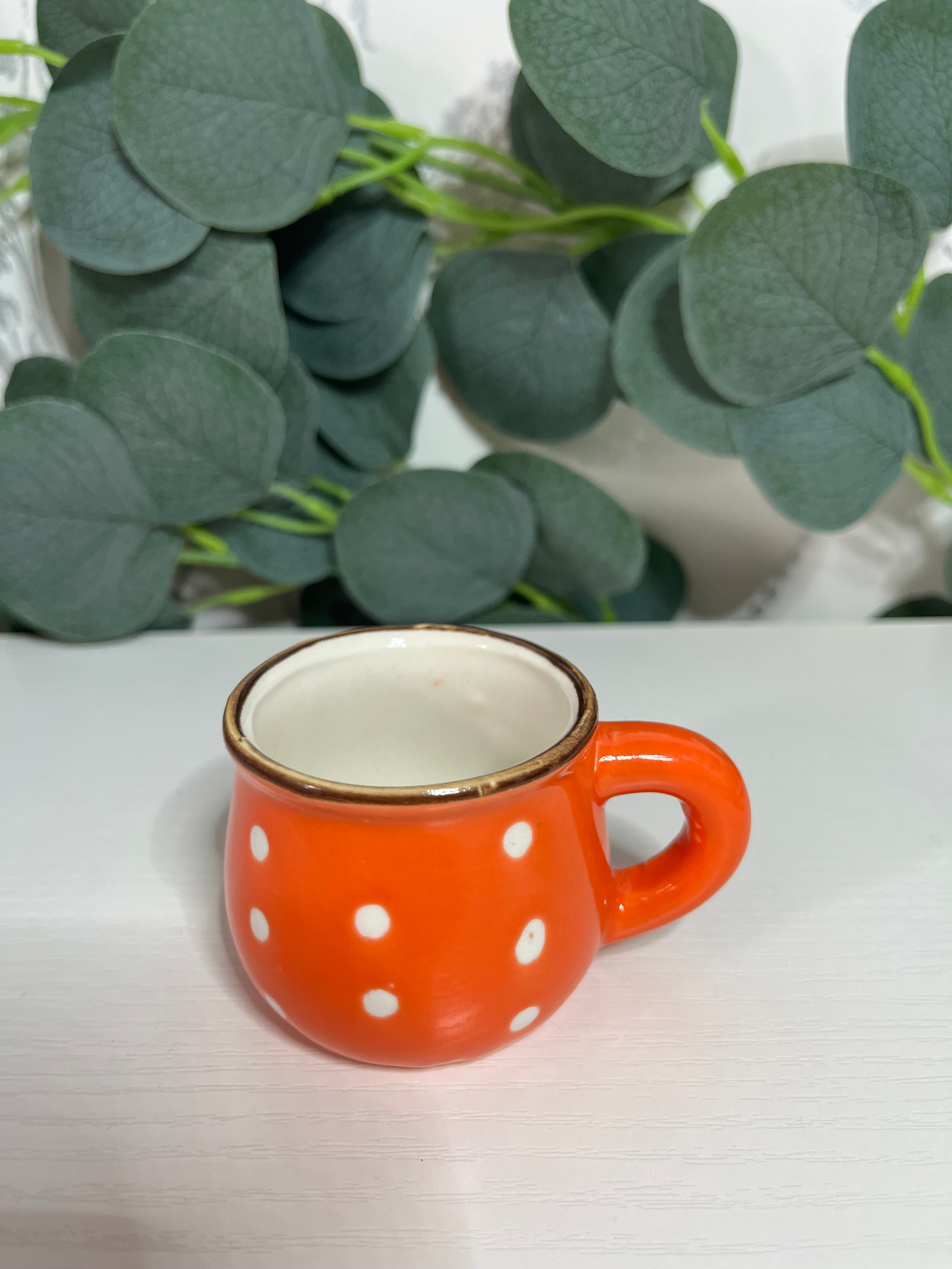 Espresso Shot Vintage Polka Dot Cup