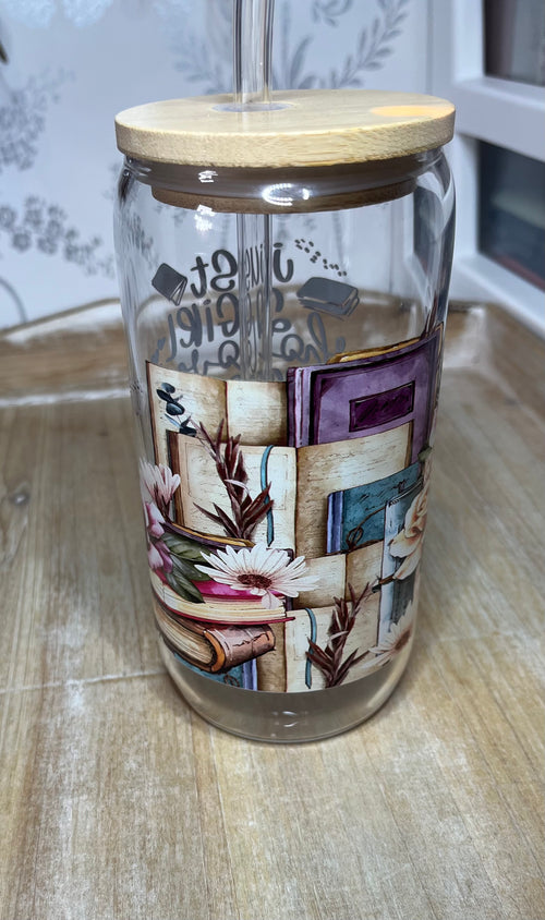 Bookish Glass Tumbler
