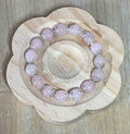 Pink Beaded Elasticated Bracelet
