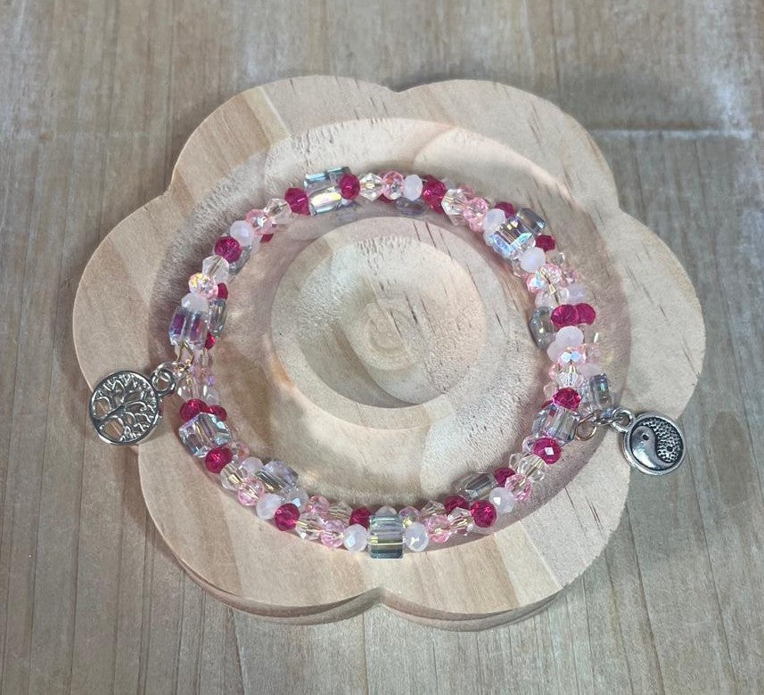 Faceted Wrap Around Bracelet