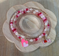 Faceted beaded wrap bracelet