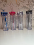 Clear Tall Tumbler with Wrap